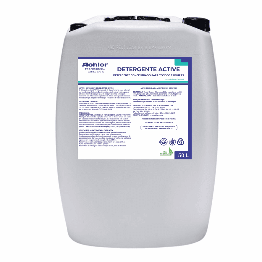 DETERGENTE ACTIVE LAUNDRY ACHLOR 50L