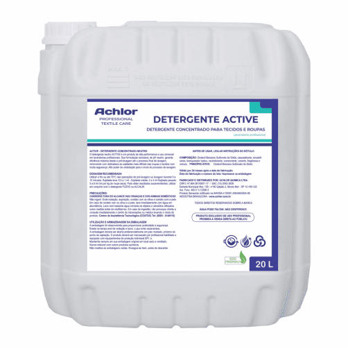 DETERGENTE ACTIVE LAUNDRY ACHLOR 20L