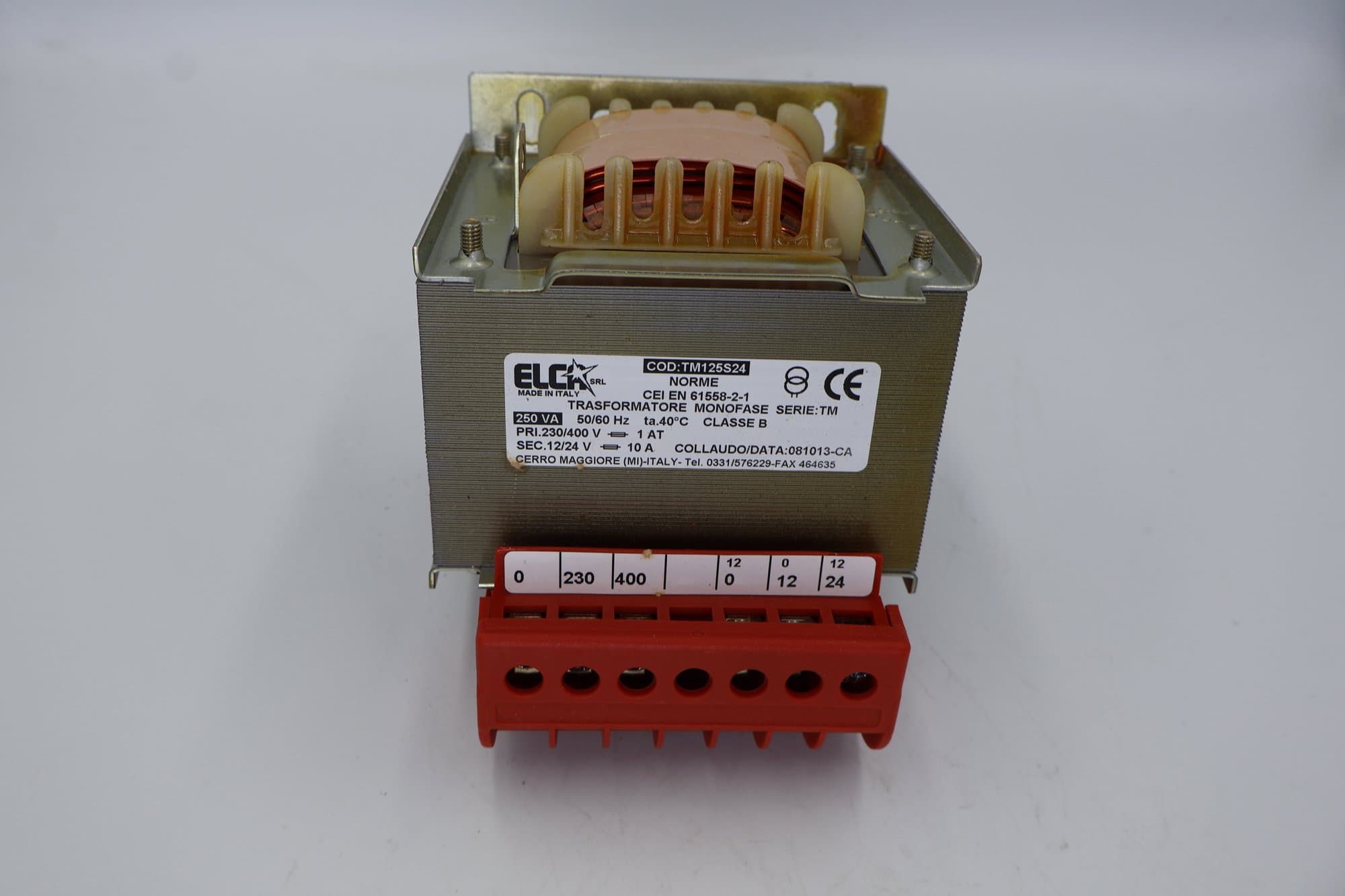 Transformador Lava a Seco - Primário 220-380V / Secundário 12-24V 250 VA