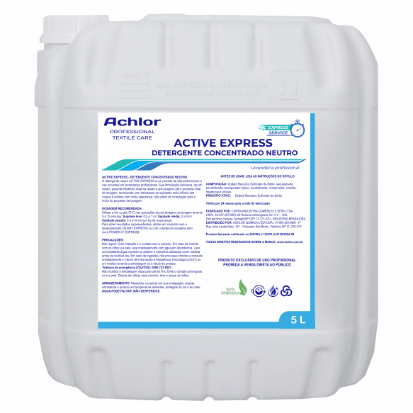 DETERGENTE ACTIVE EXPRESS ACHLOR 5L
