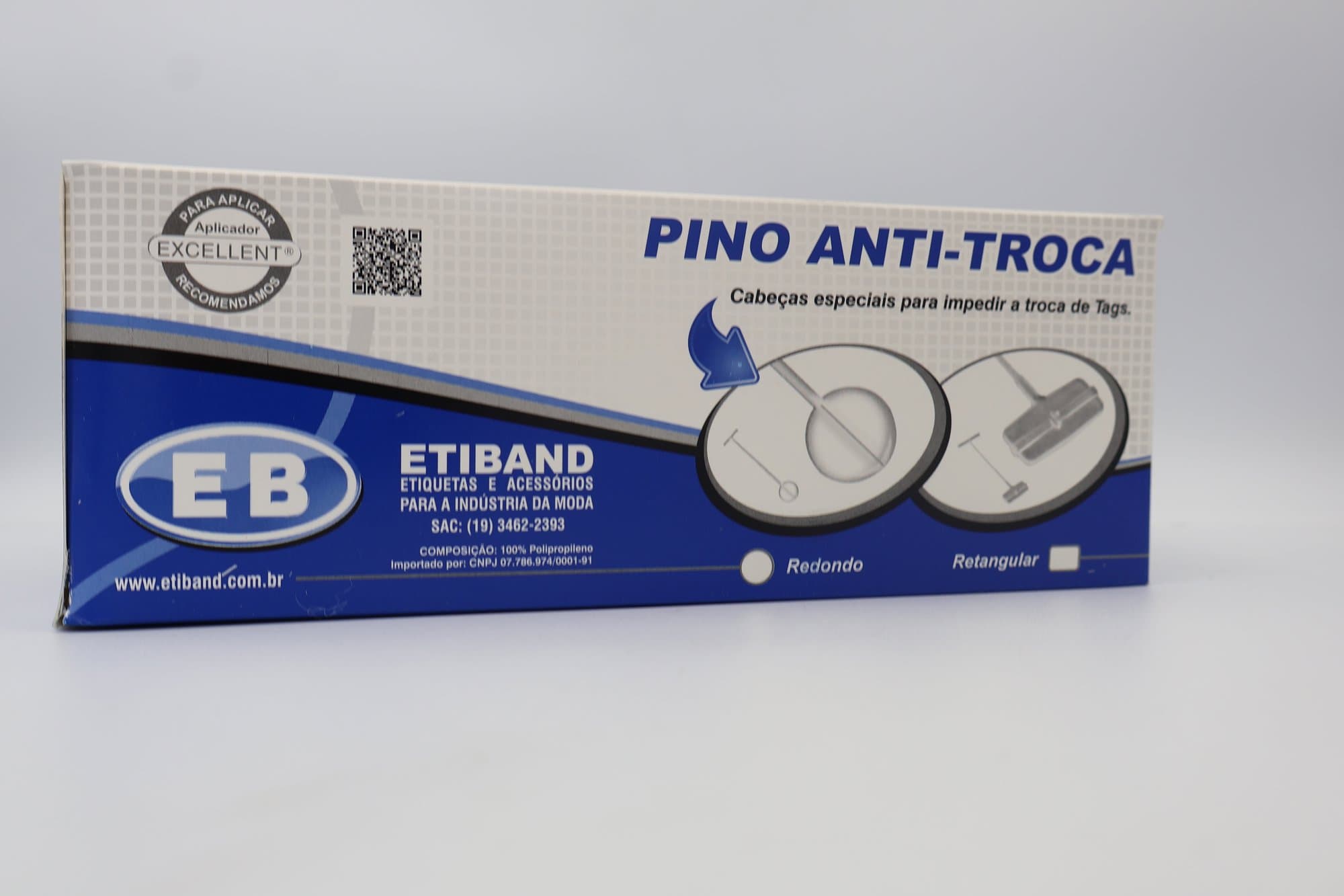 Pinos Super Fine 19 mm - Caixa com 10.000 - Etiband