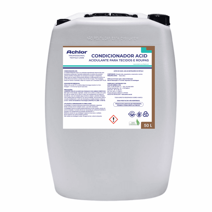 ACIDULANTE CONDICIONADOR ACID LAUNDRY ACHLOR 50L