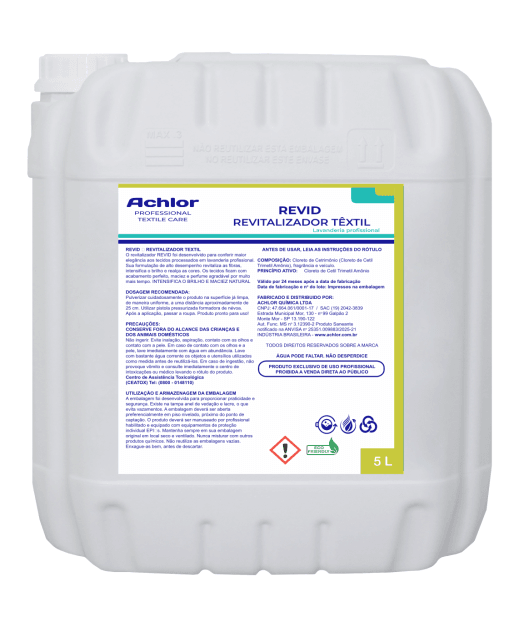 REVITALIZADOR TÊXTIL REVID ACHLOR 5L