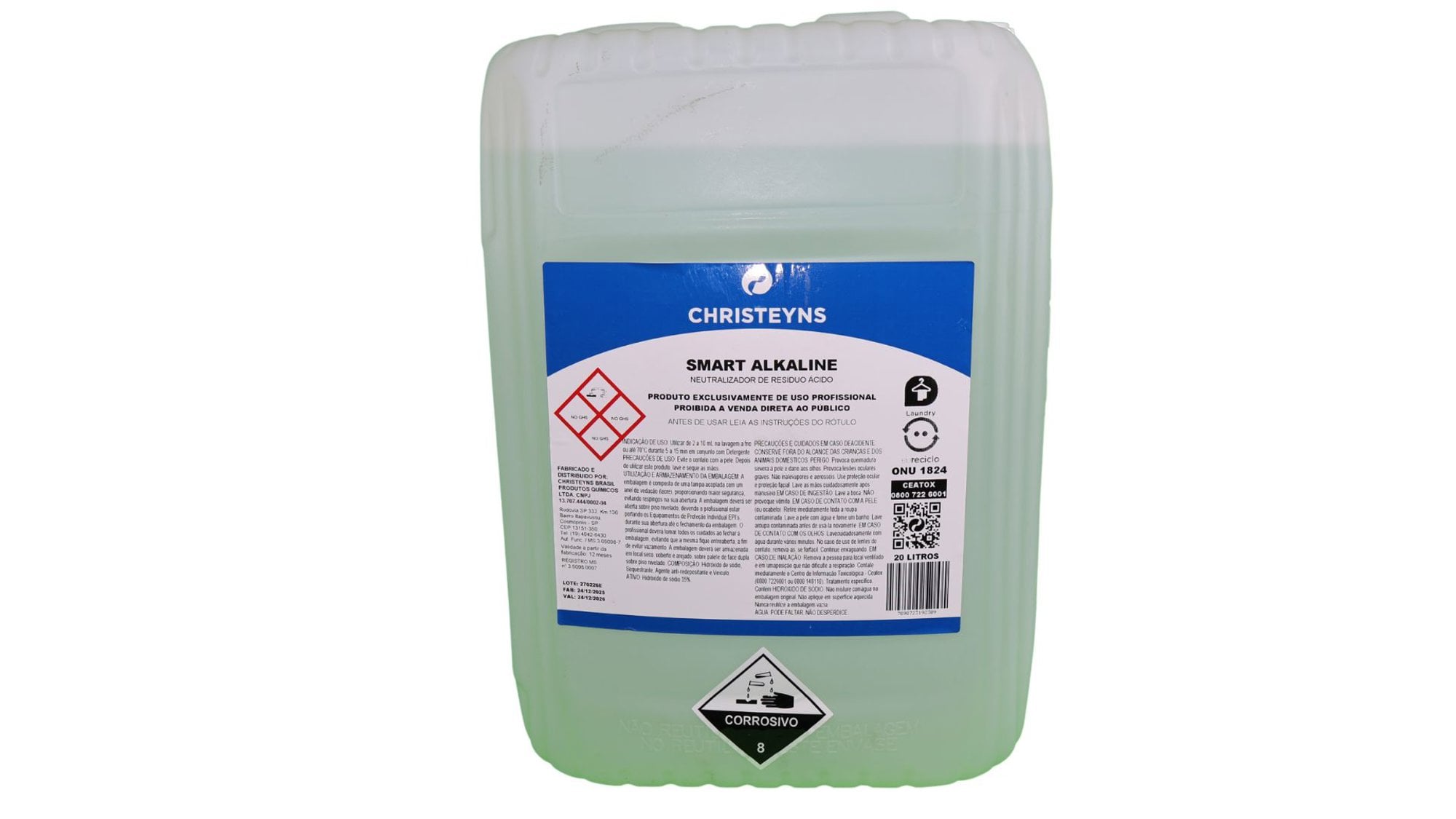 Alcalinizante Smart Alkaline Christeyns 20 L