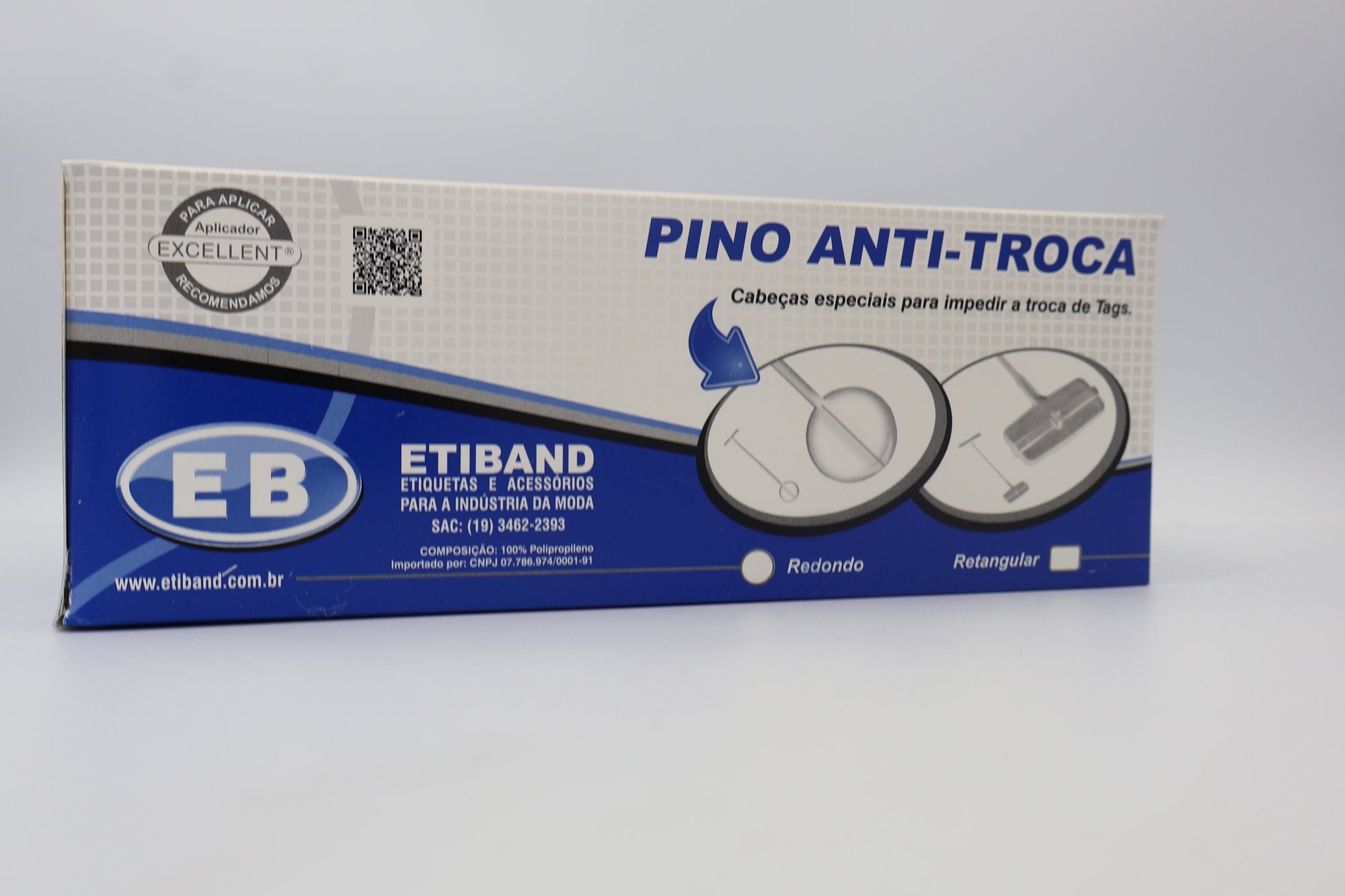 Pinos Super Fine 19 mm - Caixa com 10.000 - Etiband